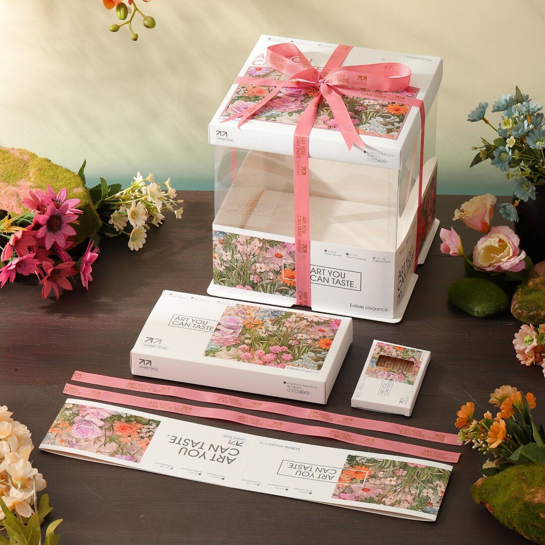莫奈花园透明蛋糕盒新品上市